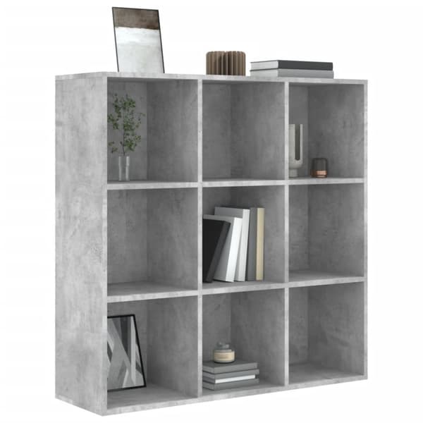 vidaXL bogreol 98x29x97,5 cm konstrueret træ betongrå - Bogskabe & reoler