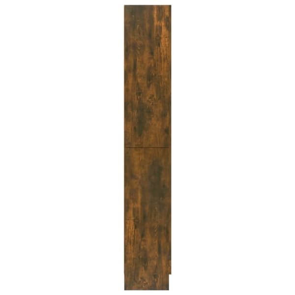 vidaXL Vitriinikaappi savutammi 82,5x30,5x185,5 cm tekninen puu - Kirjahyllyt