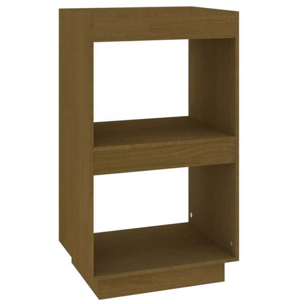 vidaXL bogreol 40x35x71 cm massivt fyrretræ gyldenbrun - Bogskabe & reoler