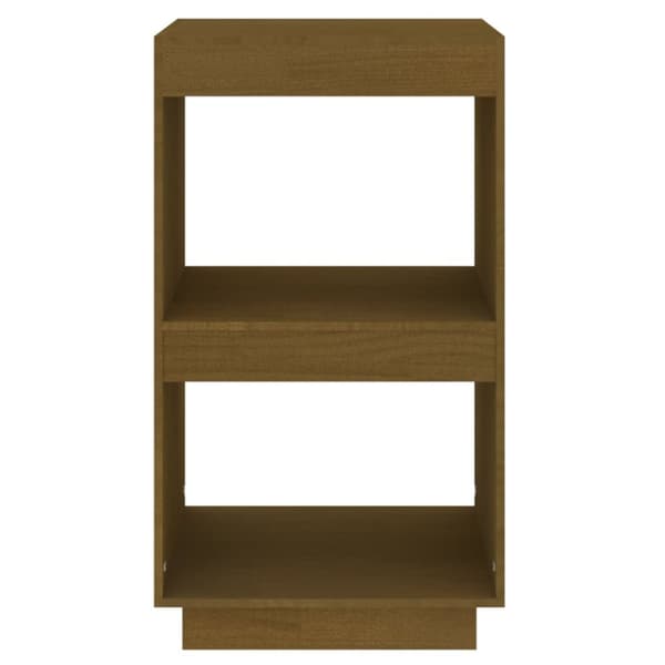 vidaXL bogreol 40x35x71 cm massivt fyrretræ gyldenbrun - Bogskabe & reoler