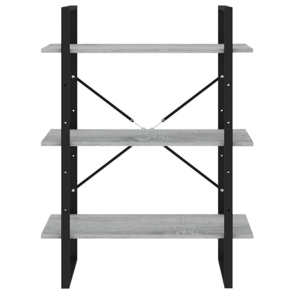 vidaXL bogreol 80x30x105 cm konstrueret træ grå sonoma-eg -  Bogskabe & reoler