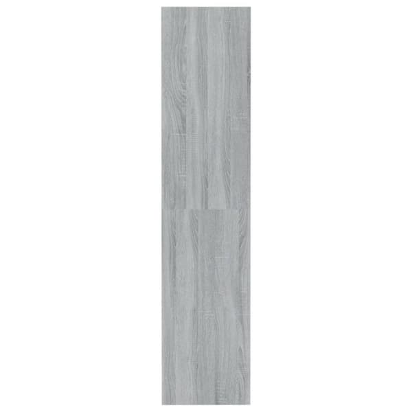 vidaXL bogreol/rumdeler 80x30x135 cm konstrueret træ grå sonoma-eg - Bogskabe & reoler
