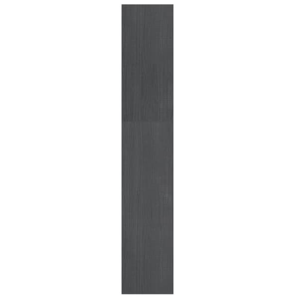 vidaXL bogreol/rumdeler 100x30x167,5 cm massivt fyrretræ grå -  Bogskabe & reoler