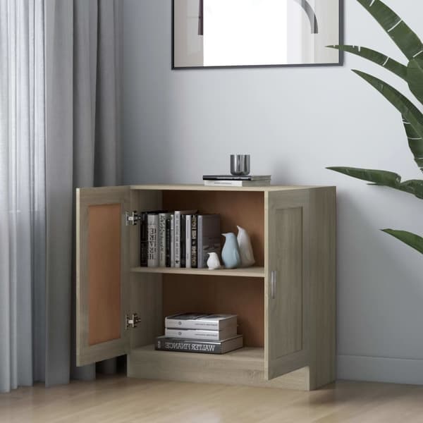 vidaXL bogreol 82,5x30,5x80 cm konstrueret træ sonoma-eg -  Bogskabe & reoler
