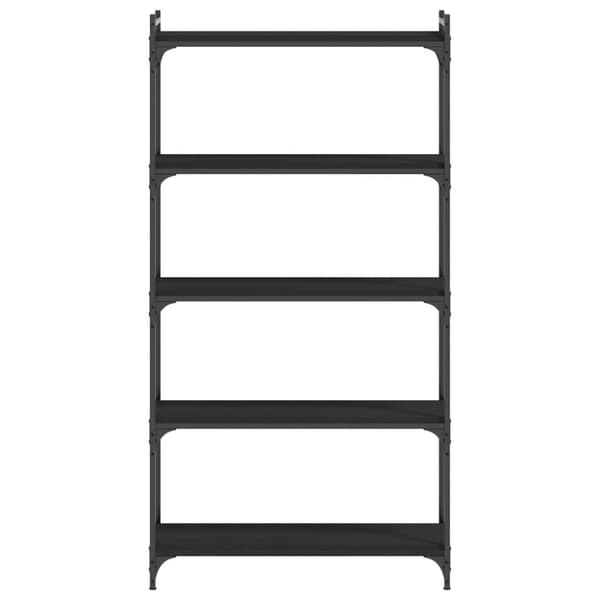 vidaXL Bokhylla 5 hyllplan svart 80x30x154 cm konstruerat trä -  Bokhyllor & fristående hyllor