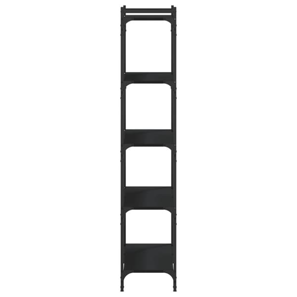 vidaXL Bokhylla 5 hyllplan svart 80x30x154 cm konstruerat trä -  Bokhyllor & fristående hyllor