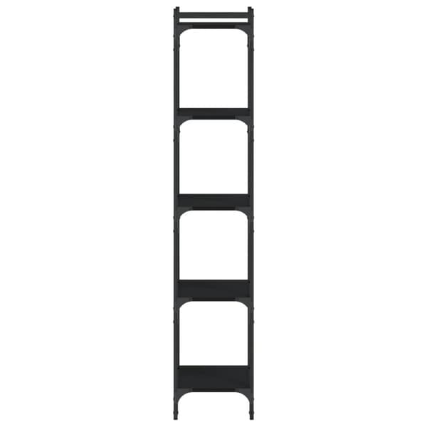 vidaXL bogreol med 5 hylder 40x30x154 cm konstrueret træ sort - Bogskabe & reoler