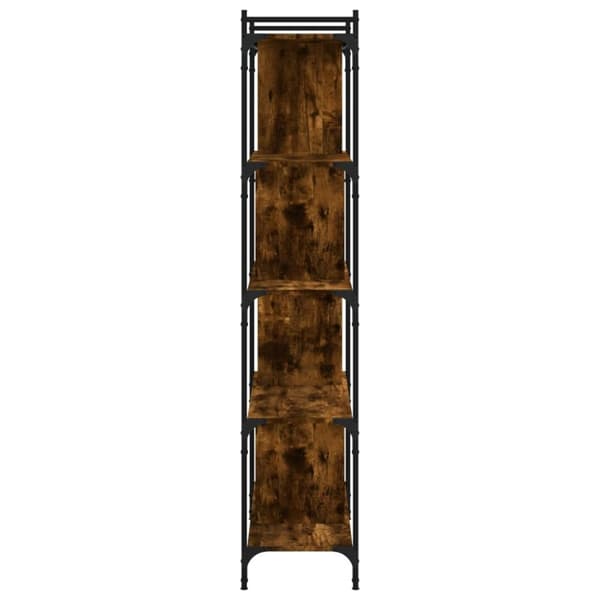 vidaXL bogreol 76x32x158 cm 5 hylder konstrueret træ røget eg -  Bogskabe & reoler