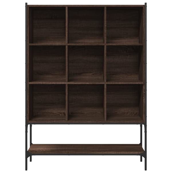 vidaXL bogreol 102x30x141,5 cm konstrueret træ brun egetræsfarve -  Bogskabe & reoler