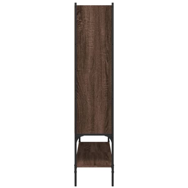vidaXL bogreol 102x30x141,5 cm konstrueret træ brun egetræsfarve -  Bogskabe & reoler