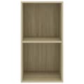 Pikkukuva 5 / 8: vidaXL 2-tasoinen kirjahylly Sonoma-tammi 40x30x76,5 cm tekninen puu -  Kirjahyllyt