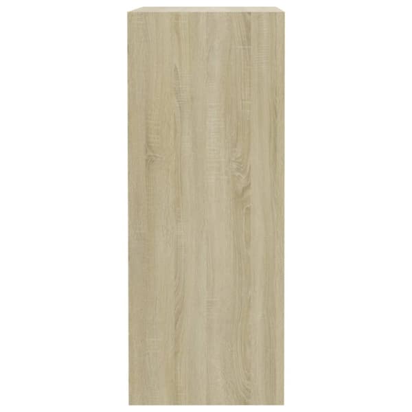 vidaXL 2-tasoinen kirjahylly Sonoma-tammi 40x30x76,5 cm tekninen puu -  Kirjahyllyt