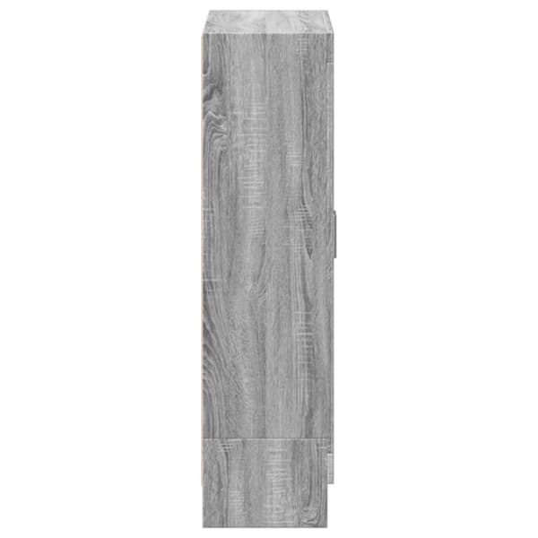 vidaXL bogskab 82,5x30,5x115 cm konstrueret træ grå sonoma-eg -  Bogskabe & reoler