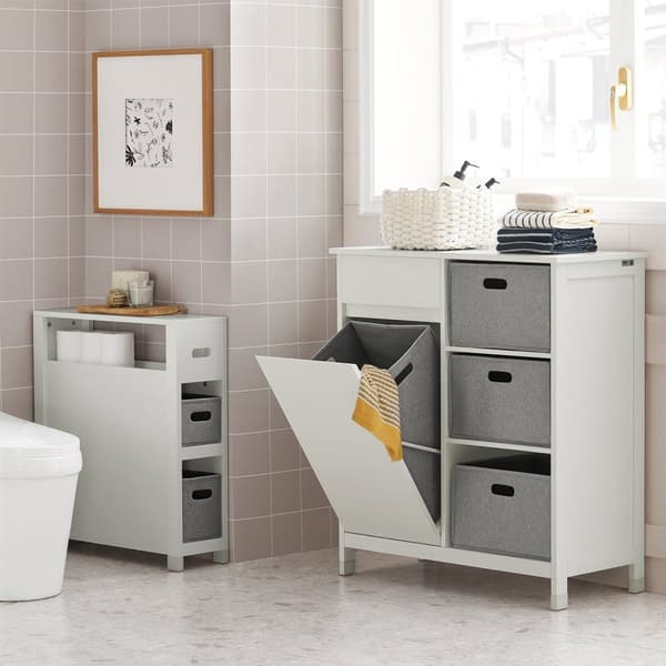 Rootz Niche -hylly 2 korilla - Keittiön säilytystila - Kylpyhuoneen järjestely - MDF- ja mäntyrakenne - Kosteudenkestävä jalkatyyny - Helppo koota - 2