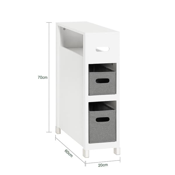 Rootz Niche -hylly 2 korilla - Keittiön säilytystila - Kylpyhuoneen järjestely - MDF- ja mäntyrakenne - Kosteudenkestävä jalkatyyny - Helppo koota - 2