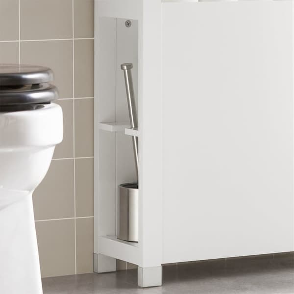 Rootz Niche -hylly 2 korilla - Keittiön säilytystila - Kylpyhuoneen järjestely - MDF- ja mäntyrakenne - Kosteudenkestävä jalkatyyny - Helppo koota - 2