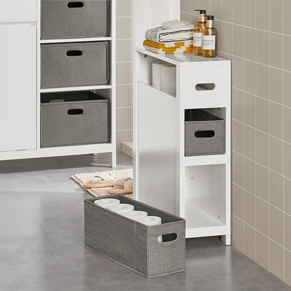 Rootz Niche -hylly 2 korilla - Keittiön säilytystila - Kylpyhuoneen järjestely - MDF- ja mäntyrakenne - Kosteudenkestävä jalkatyyny - Helppo koota - 2