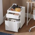 Miniatyrbillede 3 af 9: Rootz Mobil kontorvogn - Sidebord med hjul - Printerstander - Opbevaringsskuffer - Låsbare hjul - Nem montering - Hvid - 40 cm x 54 cm x 40 cm