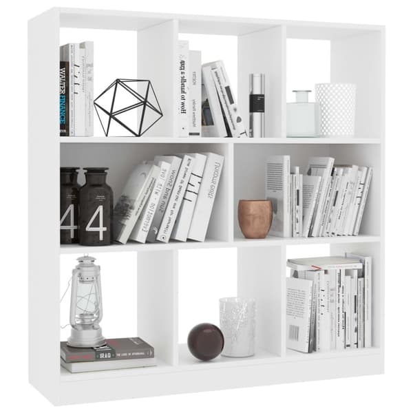 The Living Store bogreol 97,5x29,5x100 cm konstrueret træ hvid -  Bogskabe & reoler