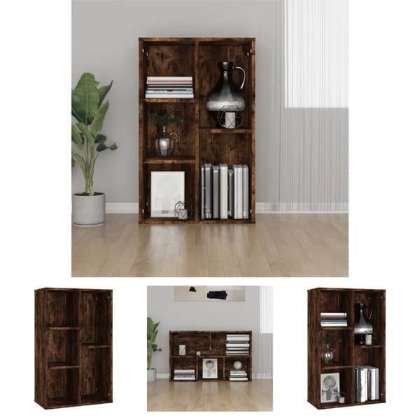 The Living Store Kirjahylly / Senkki savutammi 50x25x80 cm tekninen puu -  Kirjahyllyt