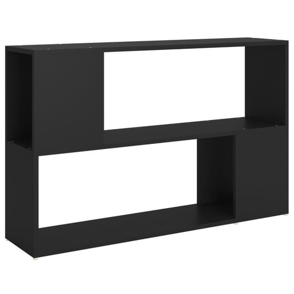 The Living Store Bokhylla svart 100x24x63 cm konstruerat trä -  Bokhyllor & fristående hyllor