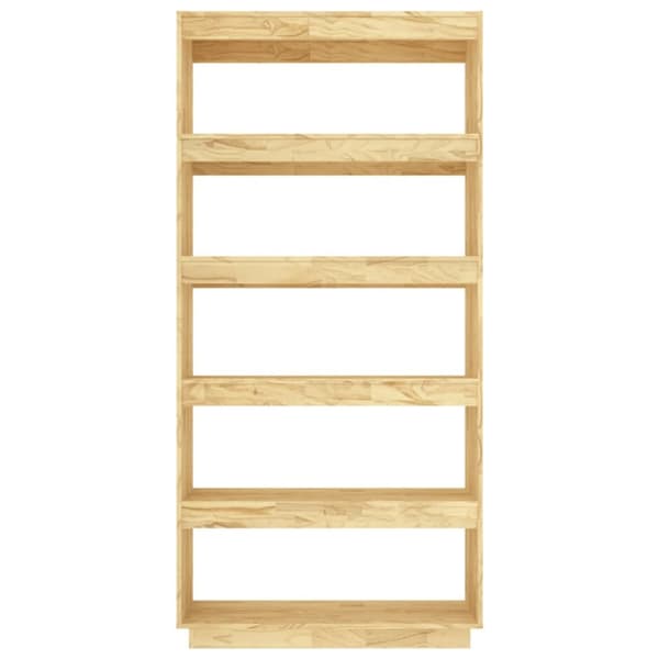 The Living Store bogreol/rumdeler 80x35x167 cm massivt fyrretræ -  Bogskabe & reoler