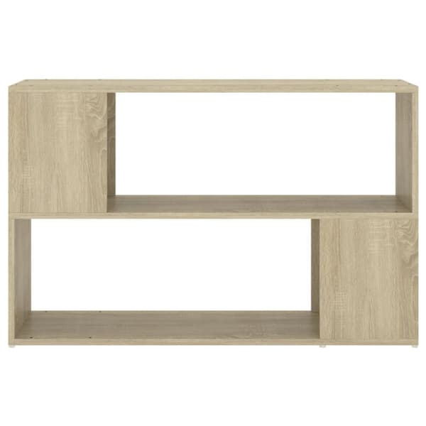 The Living Store bogskab 100x24x63 cm spånplade sonoma-egetræsfarvet - Bogskabe & reoler
