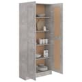 Pikkukuva 5 / 10: The Living Store Kirjahylly betoninharmaa 82,5x30,5x185,5 cm tekninen puu -  Kirjahyllyt