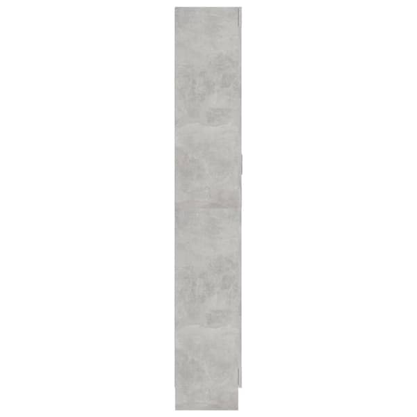 The Living Store Kirjahylly betoninharmaa 82,5x30,5x185,5 cm tekninen puu - Kirjahyllyt