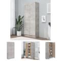 Pikkukuva 1 / 10: The Living Store Kirjahylly betoninharmaa 82,5x30,5x185,5 cm tekninen puu -  Kirjahyllyt