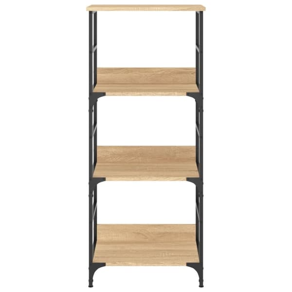 The Living Store bogreol 50x33x117,5 cm konstrueret træ sonoma-eg -  Bogskabe & reoler