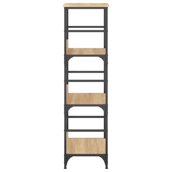 The Living Store bogreol 50x33x117,5 cm konstrueret træ sonoma-eg -  Bogskabe & reoler