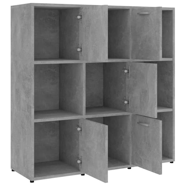 Bogskabe & reoler - Living bogreol 90x30x90 cm konstrueret træ betongrå