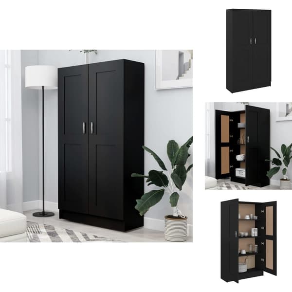 Bogskabe & reoler - Living bogreol 82,5x30,5x150 cm konstrueret træ sort