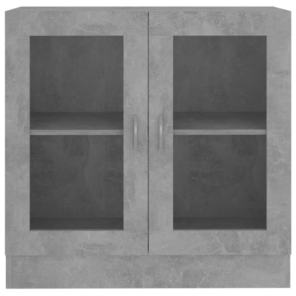 Kirjahyllyt - Living Vitriinikaappi betoninharmaa 82,5x30,5x80 cm tekninen puu