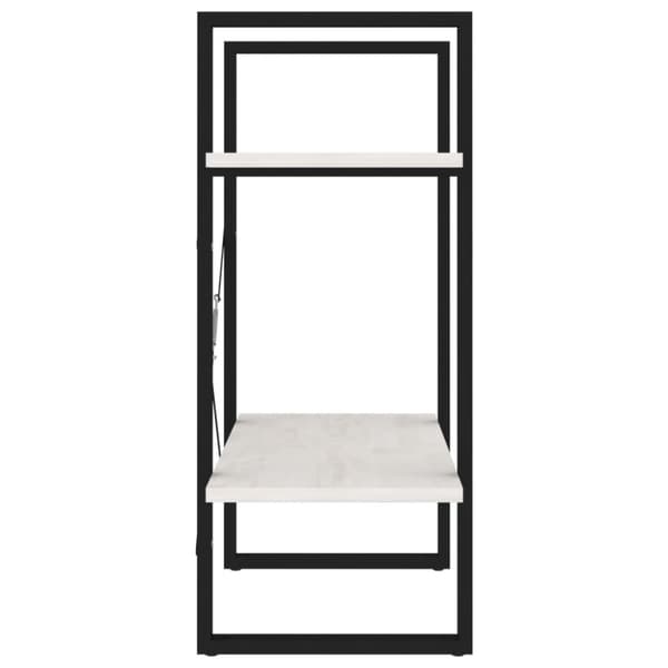 Bogskabe & reoler - Living bogreol med 2 hylder 60x30x70 cm massivt fyrretræ hvid