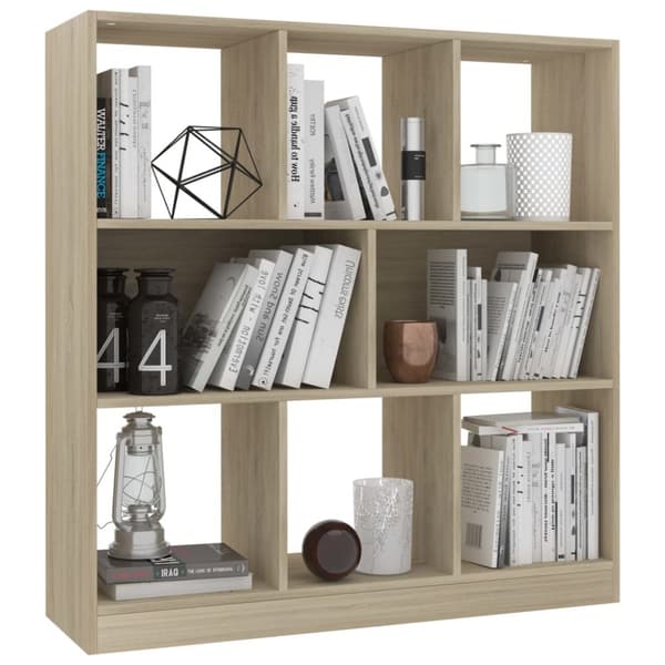Bogskabe & reoler - Living bogreol 97,5x29,5x100 cm konstrueret træ sonoma-eg