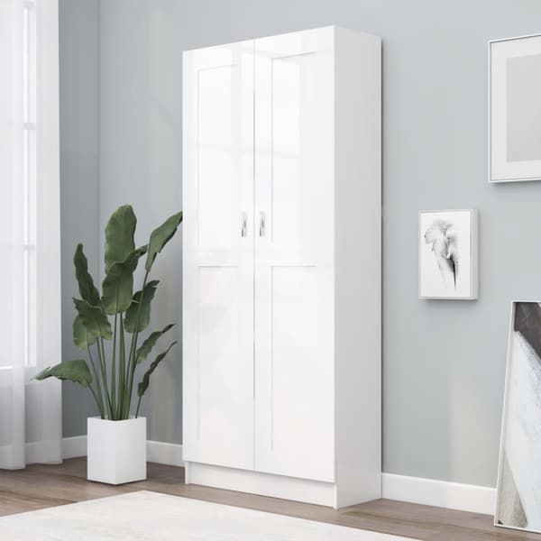Bogskabe & reoler - Living bogskab 82,5x30,5x185,5 cm spånplade hvid