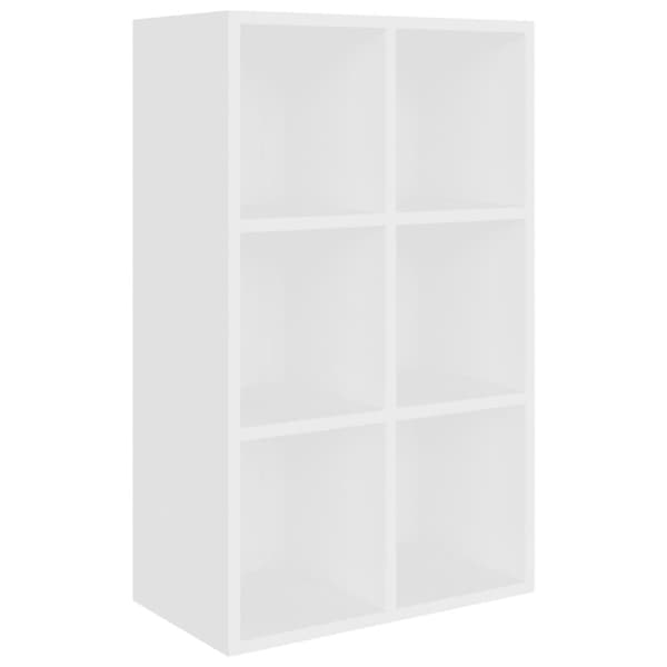 Bogskabe & reoler - Living bogreol/skænk 66x30x98 cm konstrueret træ hvid