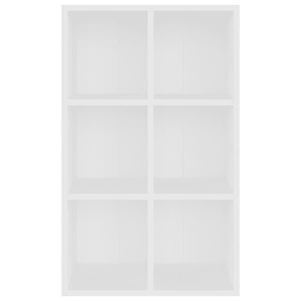 Bogskabe & reoler - Living bogreol/skænk 66x30x98 cm konstrueret træ hvid