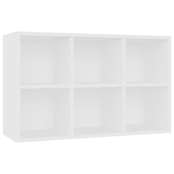 Bogskabe & reoler - Living bogreol/skænk 66x30x98 cm konstrueret træ hvid