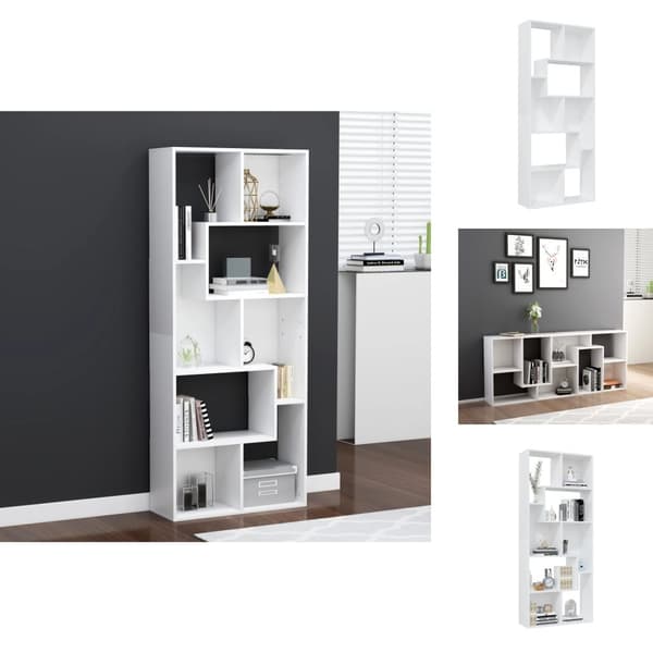 Bogskabe & reoler - Living bogreol 67x24x161 cm konstrueret træ hvid