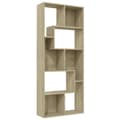 Miniatyrbillede 3 af 11: Bogskabe & reoler - Living bogreol 67x24x161 cm konstrueret træ sonoma-eg