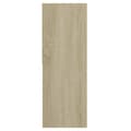 Miniatyrbillede 11 af 11: Bogskabe & reoler - Living bogreol 67x24x161 cm konstrueret træ sonoma-eg