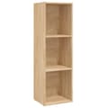 Miniatyrbillede 3 af 9: Bogskabe & reoler - Living bogreol/tv-bord 36x30x114 cm konstrueret træ Sonoma-eg