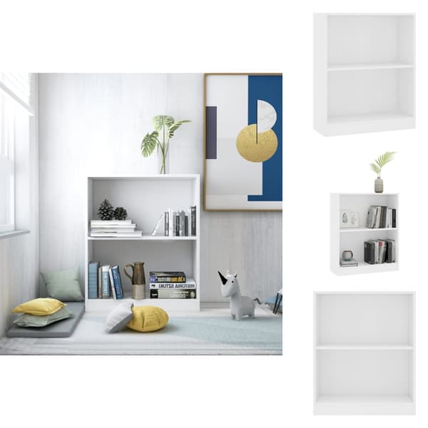 Bogskabe & reoler - Living bogreol 60x24x76 cm konstrueret træ hvid