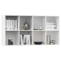 Miniatyrbillede 8 af 11: Bogskabe & reoler - Living bogreol/skænk 66x30x130 cm konstrueret træ hvid