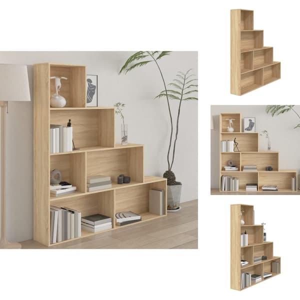 Bogskabe & reoler - Living bogreol/rumdeler 155x24x160 cm konstrueret træ sonoma-eg