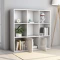Miniatyrbillede 5 af 10: Bogskabe & reoler - Living bogreol 98x30x98 cm spånplade hvid højglans