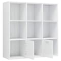 Miniatyrbillede 6 af 10: Bogskabe & reoler - Living bogreol 98x30x98 cm spånplade hvid højglans